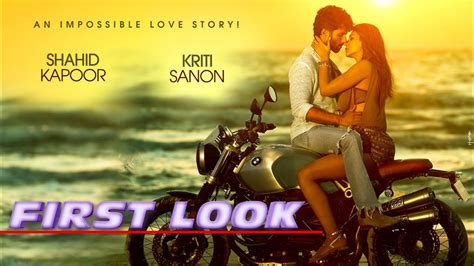 Shahid Kapoor Kriti Sanon First Look Robotic Love An Impossible Love Story Youtube