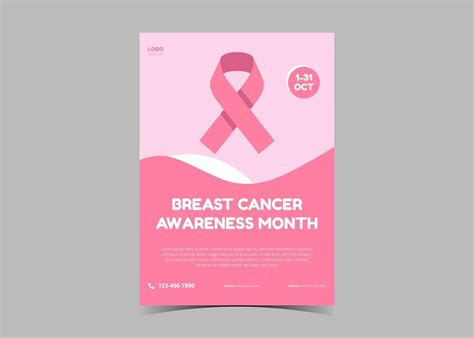Breast Cancer Awareness Flyer Template October Breast Cancer 3229492