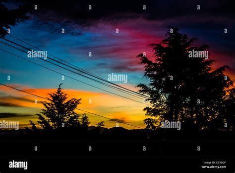 Colorful Sunrise Sky Stock Photo Alamy