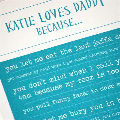 Personalised Reasons I Love My Dad Card By Spotty N Stripy