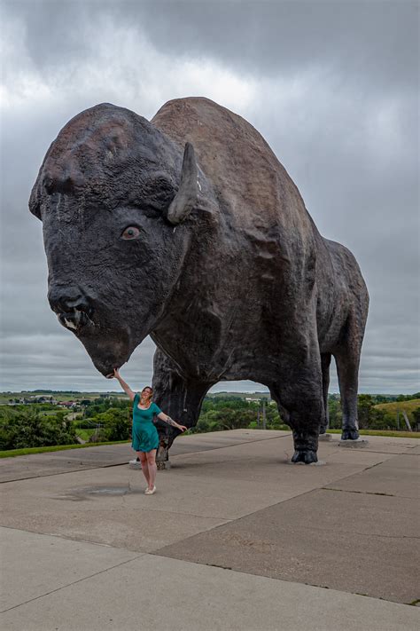 World's Largest Buffalo Monument in Jamestown, ND - Silly ...