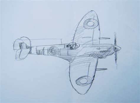 Spitfire Mk22 Sketch Battle Of Britain And Ww2 Drawings Pinterest