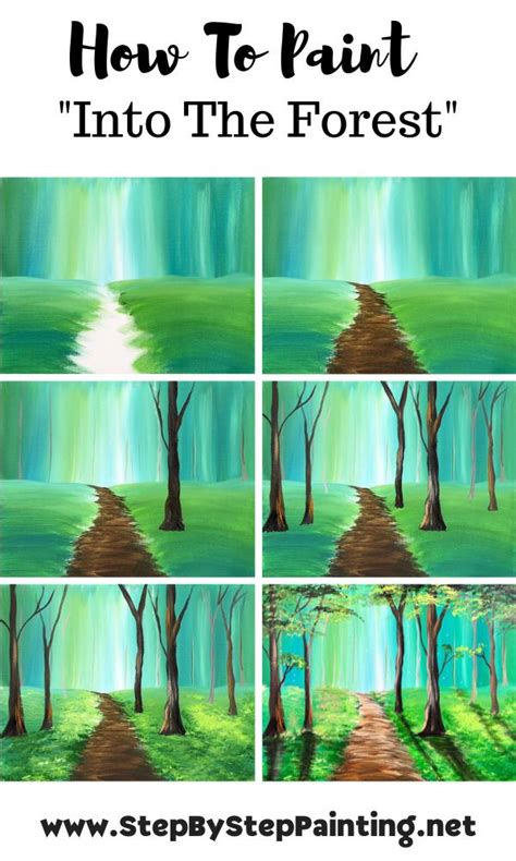 Forest Painting Acrylic Painting Tutorial For Beginners Artofit