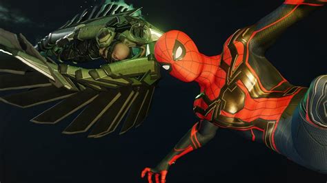 Spider Man Fights Vulture And Electro Hybrid Spider Suit Marvel S Spider Man Remastered PS