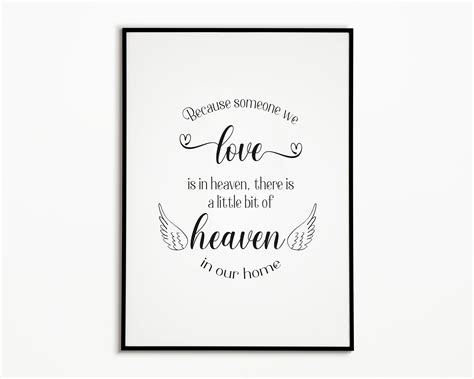 Because Someone We Love Is In Heaven There Is A Little Bit Of Etsy Australia