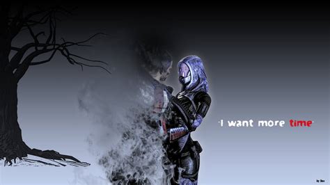 Mass Effect Shepard And Tali I Want More Time By Reddevdev On