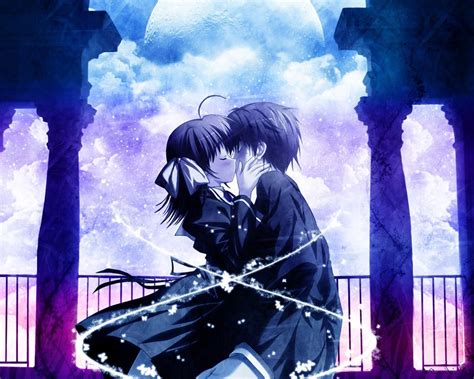 Anime Couple Kiss Wallpapers Top Free Anime Couple Kiss