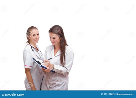 Portrait Of Two Nurses Stock Photo Image Of Worker Services 32317282