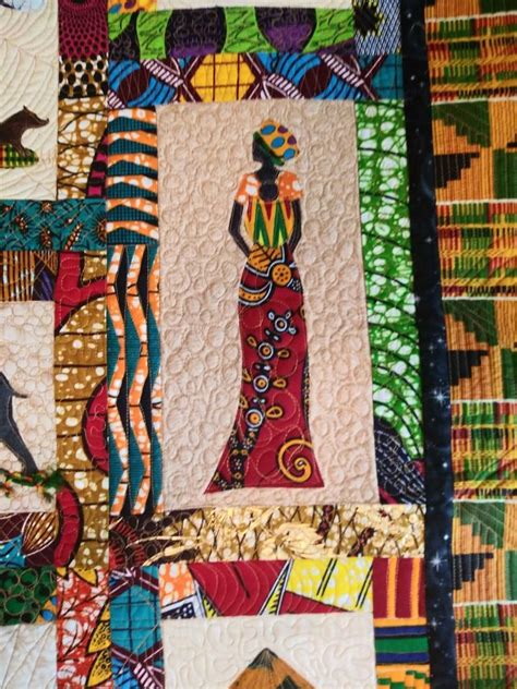 African Quilt Pattern For African Windows 37 By 44 Etsy African