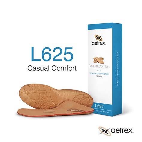 Aetrex Mens Casual Comfort Posted Orthotics With Metatarsal Support I