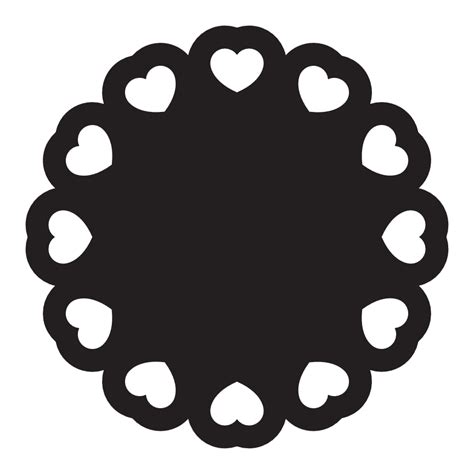 Circle Hearts Monogram Round Decoration Free Svg File Svg Heart
