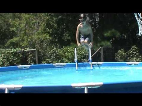 Crazy Boy Jumps In Pool Youtube