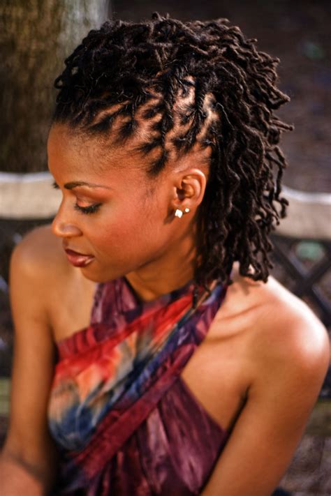 Many folks consider them very low maintenance compared to other hair styles. black women dreadlocks pulled back style - thirstyroots ...