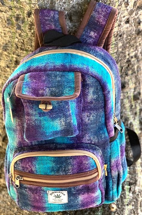 Tie Dye Himalaya Hemp Backpack Small Backpack Hippie Backpack Etsy