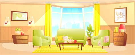 Classic Living Room Home Interior Design Banner 357640 Vector Art At