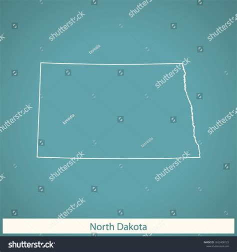 Vector Map Of The North Dakota Royalty Free Stock Vector 1652408125