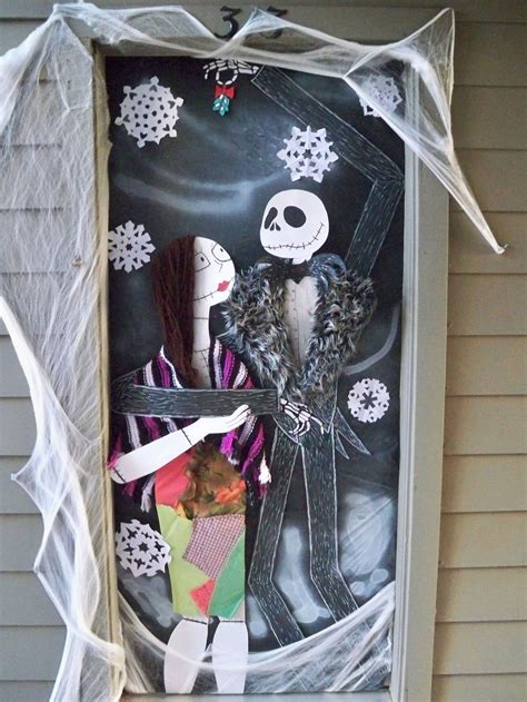 the tim burton halloween door door decorations pinterest doors and halloween door