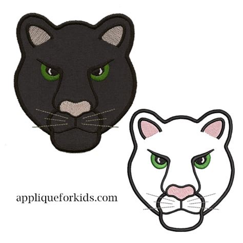 Panther Head Embroidery Design Panther Head Machineembroidery Design
