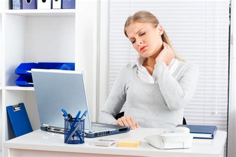 Neck Pain At Work Working For Health