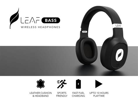 Leaf Bass Wireless Bluetooth Headphones With 10 Hours Battery Life