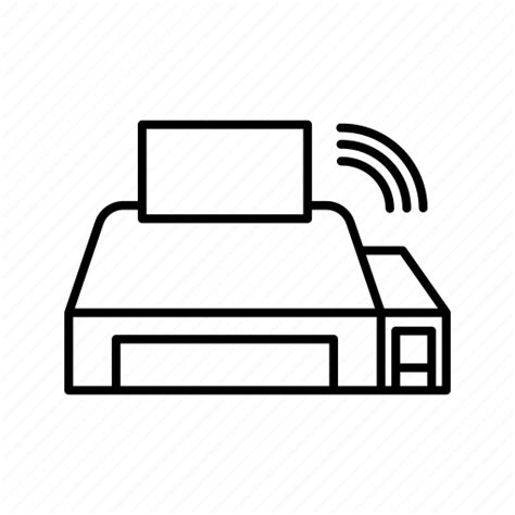 Network Printer Signal Technology Icon Download On Iconfinder
