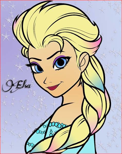 Coloring page of a cute little princess. Coloring Pages: Elsa from Frozen Free Printable Coloring Pages