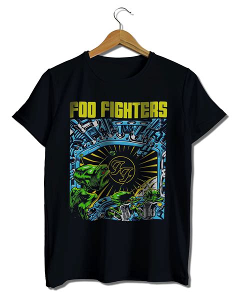 Foo Fighters T Shirt Foo Fighters Tshirt Merch Black Metal Band T Shirt Metal Band Tshirts