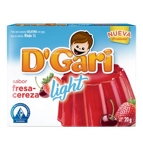 Gelatina De Agua Light D Gari Sabor Fresa Cereza G Justo Mx