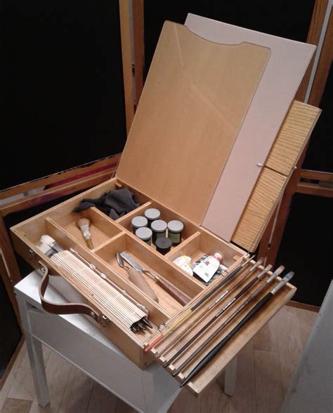 The word pochade is french; New Pochade Box, DIY, Scrap Pieces Wood, and Now a Tripod! — Draw Mix Paint Forum