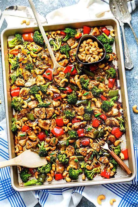 Quick And Easy Sheet Pan Cashew Chicken The Recipe Critic