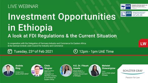 Live Webinar On Investment Opportunities In Ethiopia A Look At Fdi