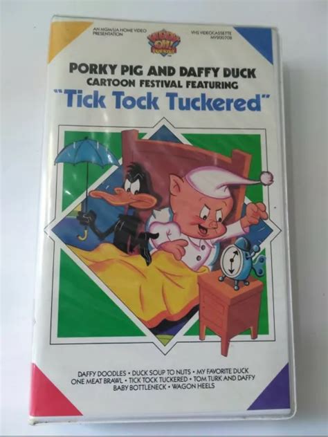 Tick Tock Tuckered Porky Pig And Daffy Duck Vhs Daffy Doodles Duck Soup