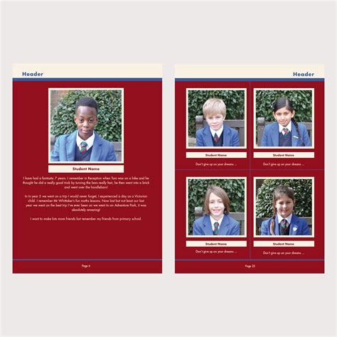 School Leavers Books Yearbook Printing Hardback And Softback School