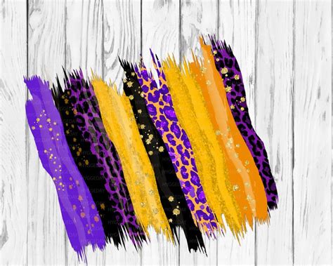 Glitter Brush Stroke Background Purple Gold Yellow Sublimate Etsy