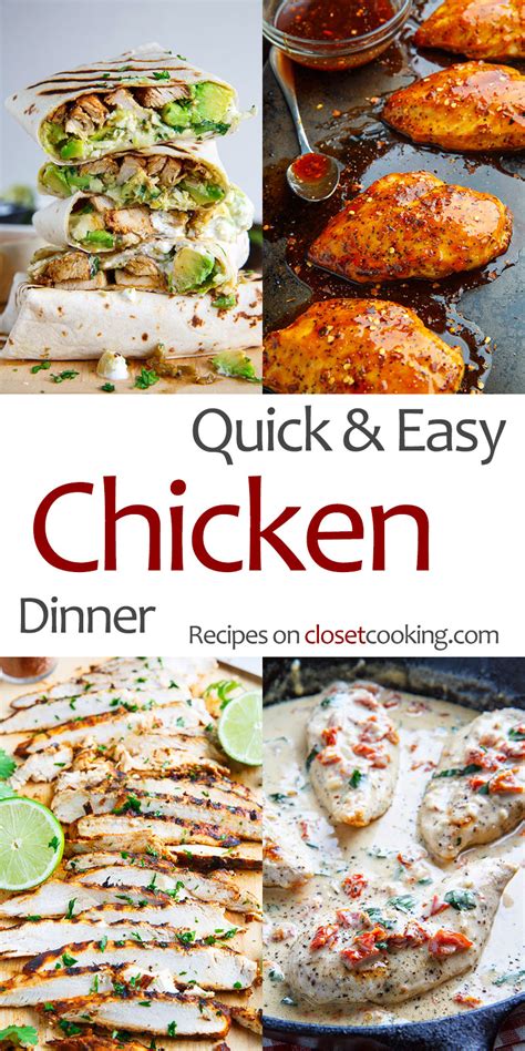 Quick And Easy Chicken Dinners Delicious Secret