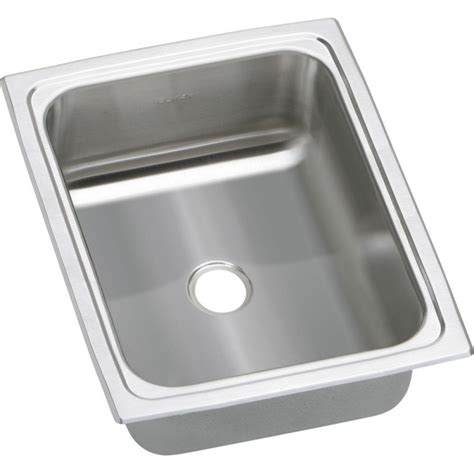 Ipt sink company top mount sinks should only be fastened to a solid surface countertop (i.e. Elkay BPSFR1215 Gourmet (Pacemaker) Stainless Steel Single ...
