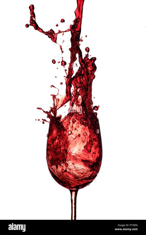Red Wine Splash Stock Photo Alamy