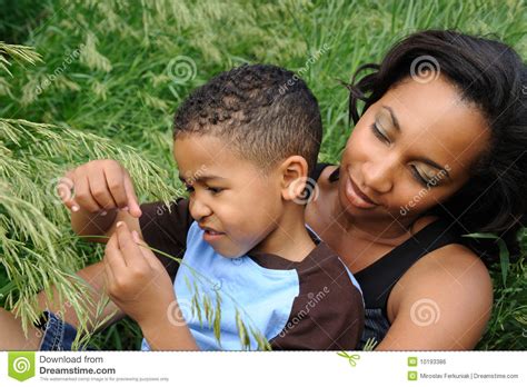 African American Mother And Child Stock Photo Image Of