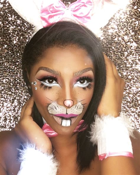 Cute Bunny Rabbit Halloween Makeup Idea Holidays Halloween Halloween