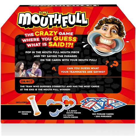 Mouthfull Challenge Party Game Board Games Bandm