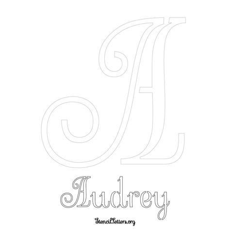 Audrey Free Printable Name Stencils With 6 Unique Typography Styles And