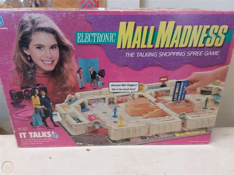 Vintage 1989 Electronic Mall Madness Board Game Works Milton Bradley