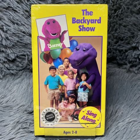 Barney The Backyard Show Vhs Tape New Sealed Sing Along Vintage