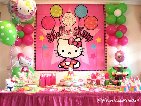 My Cupcakes Party Decoration For Hello Kitty Party