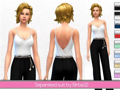 Birba32s Separated Suit Sims 4 Studio Sims4 Clothes Sims 4 Update