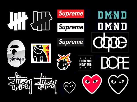 Sticker Swag 1 Supreme Box Logo Stickers Stussy Undefeated Hundreds