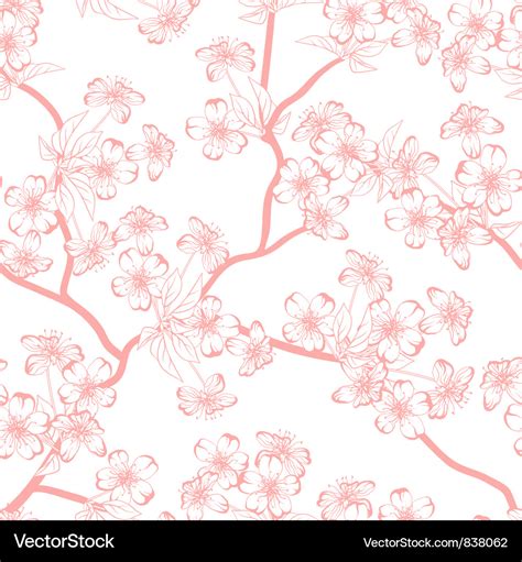 Cherry Blossom Pattern Wallpaper