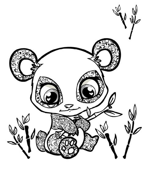 Panda Bear Coloring Pages Adults Wickedgoodcause