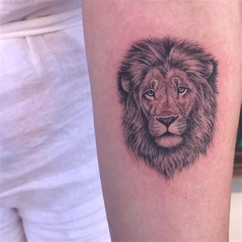 Lion Tattoo On Upper Forearm Done By Paul At Unique Tattoos In Perth Australia Lion Tattoo