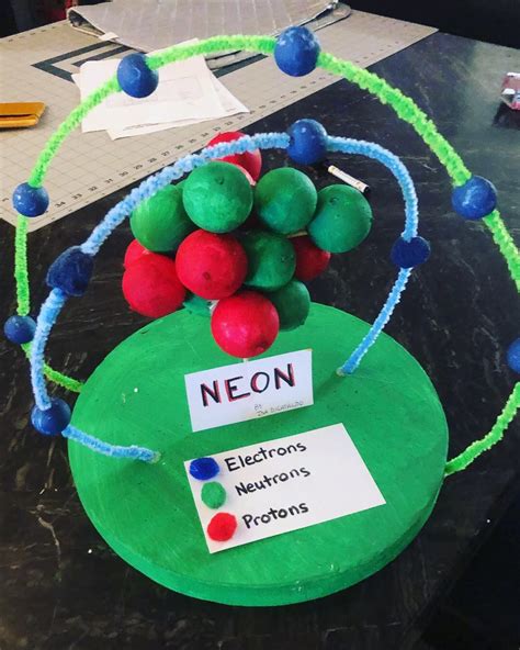 3d Atom Model Neon